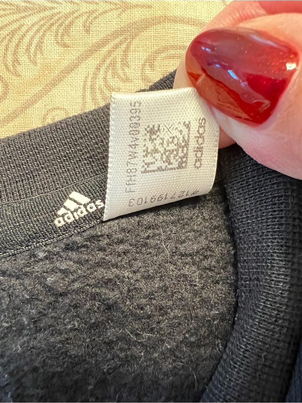 Adidas 3-striped black sweatshirt, L - Picture 12 of 14